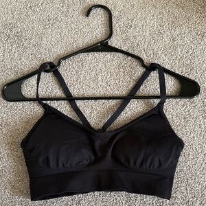 Gymshark Black Sweat Seamless Sports Bra